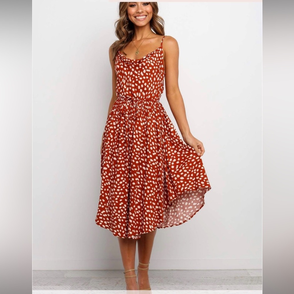 Women's Red Polka Dot Dress
